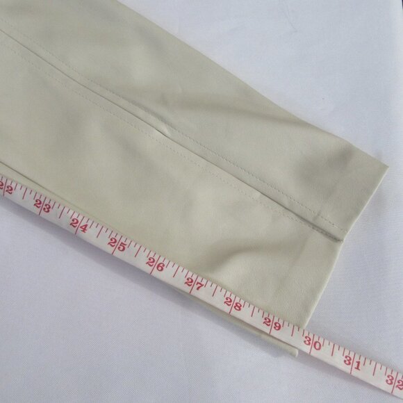 Jason Wu Beige Faux Leather Pants Ankle Slits
New - Picture 10 of 13